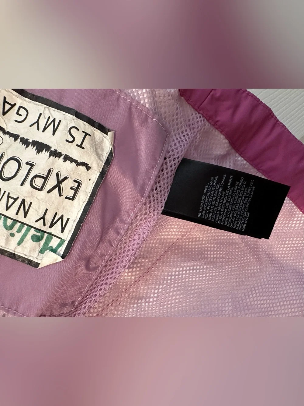 The North Face Girls' Two-Tone Pink Rain Jacket